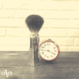 Gentleman London - Blaireau de voyage acier