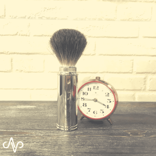 Gentleman London - Blaireau de voyage acier