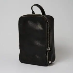 Gentleman London - Trousse de toilette cuir bleu marine